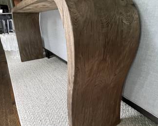 Jayson Home Modern "Bent Wood" Console. Measures 63" x 13" D x 30" H. Photo 4 of 4.