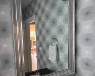 Vintage Pine Sourced Antique Gilt Mirror. Measures 30" W x 42" H. Photo 1 of 3.