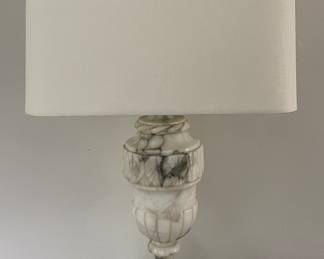 Italian Carrara Marble Table Lamp. Photo 1 of 2.