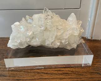 John Richard Crystal Mounted on Lucite Base.