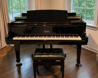 Boston GP 156 Ebony Grand Piano in Satin Finish. Photo 1 of 6.