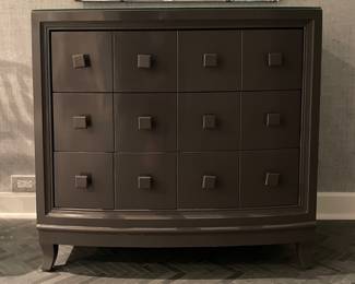 Horchow Custom-Painted 3-Drawer Chest of Drawers. Measures 36" W x 20" D x 33.5" H. Photo 1 of 2.