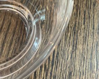 Tiffany Crystal Medium Revere Bowl (has small chip). Photo 2 of 3.