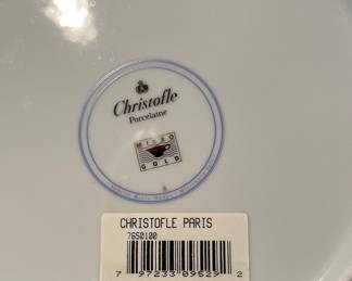 Set of 14 Oceana Blue Christofle Chargers. Photo 2 of 2.