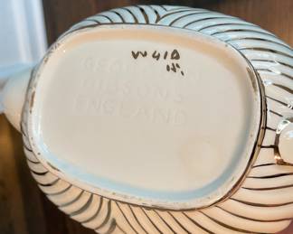 Georgian Gibsons Porcelain Tea Pot. Photo 2 of 2.