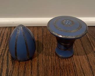 Sterling Silver Salt & Pepper Shaker, Signed Emelia Castillo.