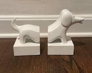 Jonathan Adler Dauschund Bookends.