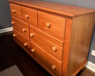 Crate & Barrel Oak Bureau. Measures 51" W x 18.5" D x 33" H. Photo 1 of 3.