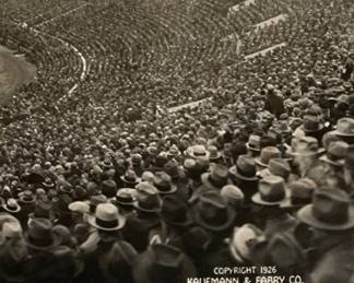 Vintage Black & White Archival Reproduction Photograph Of Army & Navy Football Game At Soldier Field. Photo 4 of 4.