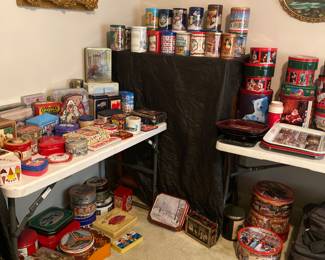 Coke tins, advertising tins and more