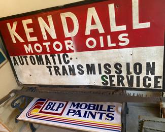 Vintage Kendall Motor Oils Sign. From the 50’s 60’s.
Mobile Paints