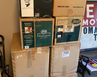 Boxes full of new in the box Hunter Fans.
These are the older heavy ones..