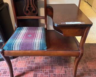 Antique telephone table