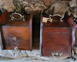 Two 19th century coal boxes