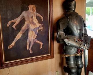 Vintage reproduction spanish suit of armour