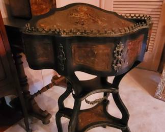 19th century inlaid boule cabinet