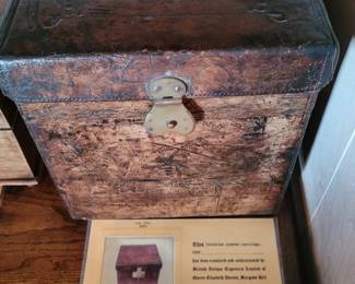 19th century leather cartridge box