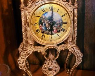 German brass clock