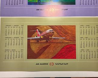 Air Algerie calendar 