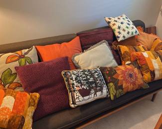 A large number of pillows