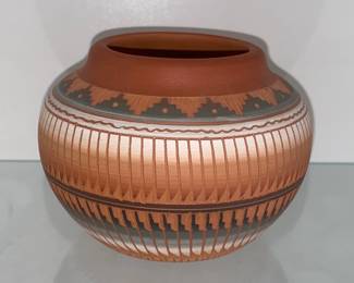 Artist signed Navajo pot
