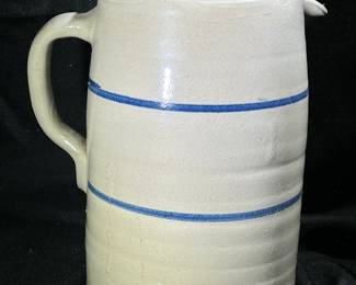 Stoneware crock pitcher 
