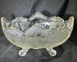 Indiana glass footed fruit bowl