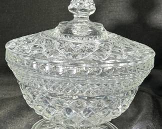 Anchor Hocking Wexford candy dish with lid 
