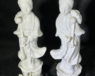 Glazed Asian figurines 