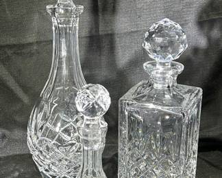 Crystal decanters 