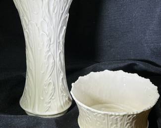 Woodland Collection vase and candy dish by Lenox