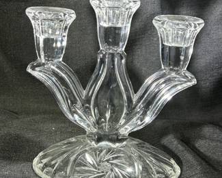 Vintage three arm candle holder 