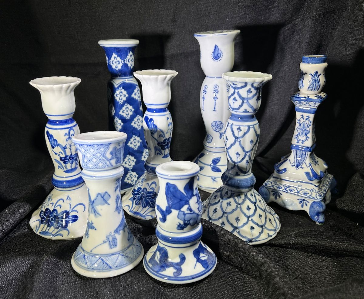 We’ve got the “blues!  Blue and white that is! 