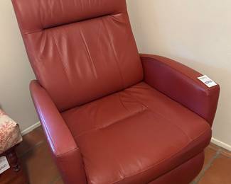 Sleek electric touch leather recliner 