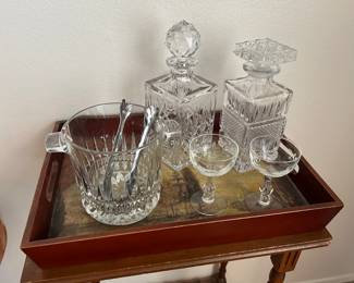 Crystal & glass bar ware 