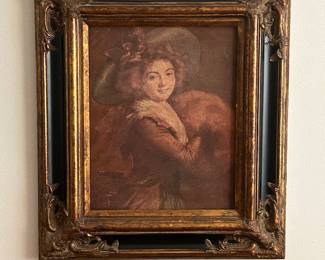 Portrait of a lady in a lovely vintage frame 