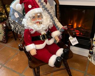 What a throwback! Talking Santa will tell you a story!