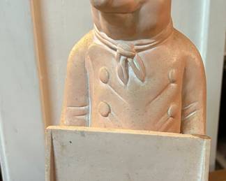 Artcast Studio chef piggy statue 