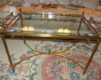 Brass cocktail table