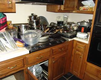 Large assortment of Revere cookware