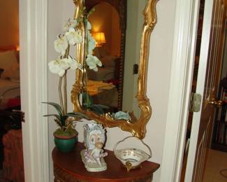 Mirror and console table