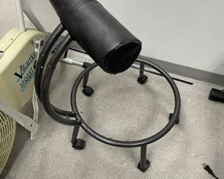 Exercise ball holder / exerciser