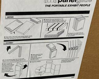 Panelglide portable exhibit / trade show display boards 