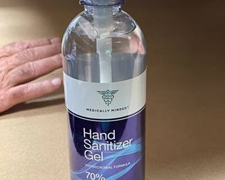 Loads of hand sanitizer 