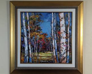 Michael Milkin "Nature Is What We See" Signed Original Painting 34w 2d 34h