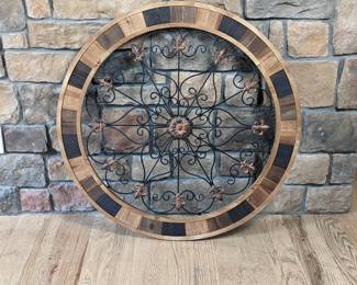 Grayson Lane Wood Geometric Shapes Abstract Wall Sculpture Art 35.25d