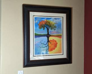 David Najar "New Things Are Coming" Signed Giclee on Paper Not Embellished 38.25w 32h