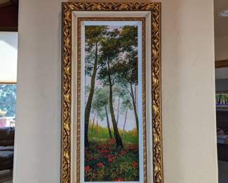 David Najar "Summer Forest Giclee on Canvas Embellished 20.25w 2.5d 40h