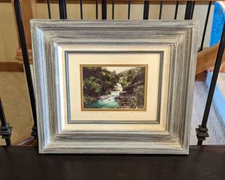Nelson Tolentino "Oheo Gulch Maui Hawaii" Signed Print 16.5w 14.5h