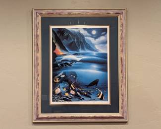 Signed and Numbered Robert Wyland Print "Born in Paradise" Lithograph 28.5w 34.5h